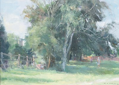 Lot 1043 - David Jan Curtis ROI RSMA (b.1948) "River Lane...
