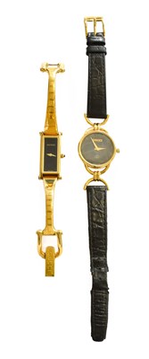 Lot 377 - Two lady's Gucci wristwatches