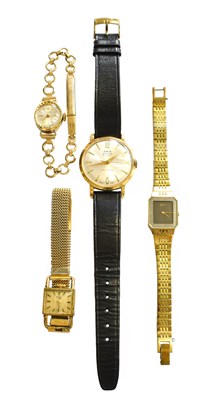 Lot 378 - A plated Oris super wristwatch, with Oris box,...