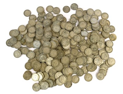 Lot 244 - Mixed British Pre-1947 Shillings, 50% silver,...