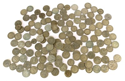 Lot 240 - Mixed British Pre-1947 Silver Coinage, 50%...