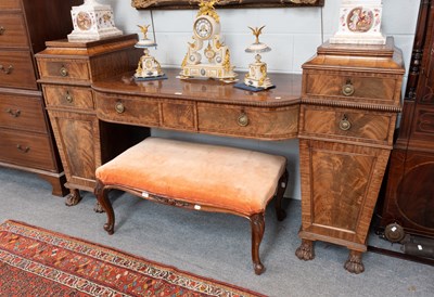 Lot 1272 - A Regency Mahogany Pedestal Sideboard, with...