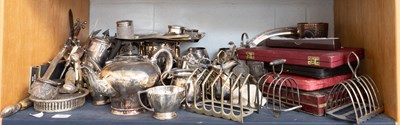 Lot 180 - A Collection of Assorted Silver and Silver...