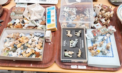 Lot 349 - Wade Whimsies, a large Collection (two trays)