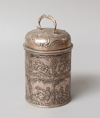 Lot 8 - A German Silver Canister, by Simon Rosenau,...