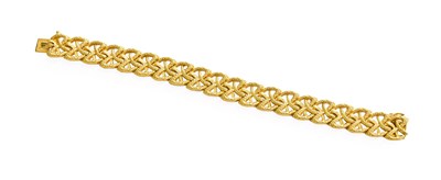 Lot 409 - A 9 Carat Gold Bracelet, comprised of twenty...