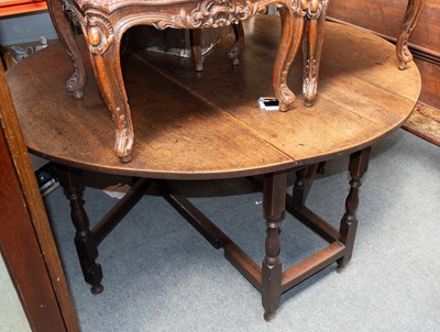 Lot 1376 - An 18th Century Gate Leg Table, 150cm by 130cm...