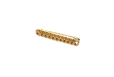 Lot 417 - A Rope Motif Brooch, length 4.5cm
