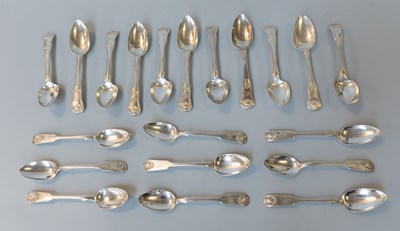 Lot 80 - A Set of Eleven George IV and Victorian Silver...