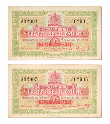 Lot 508 - 2x Government of the Straits Settlements, Ten...
