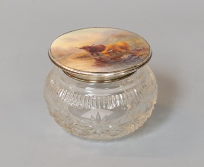Lot 134 - A George V Silver-Mounted Royal Worcester and...