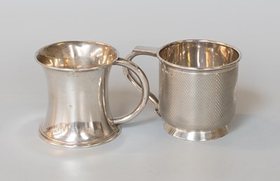 Lot 133 - Two George V Silver Christening-Mugs, One by...