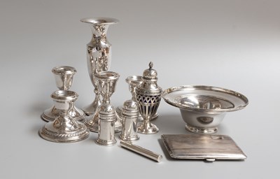 Lot 165 - A Collection of Assorted Silver, including a...