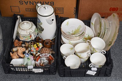 Lot 350 - A Royal Stafford 'Broom' Part Tea Set,...