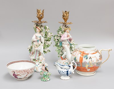 Lot 297 - A Pair of Derby Porcelain Gilt Metal Mounted...