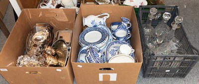 Lot 352 - Assorted Glass, Ceramics and Silver Plate,...