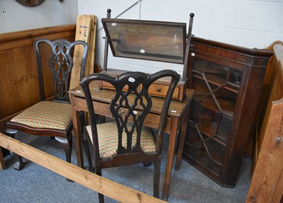 Lot 1165 - A George III Dressing Table Mirror, an oak...