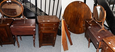 Lot 1166 - A George III Dressing Table Mirror, Two...