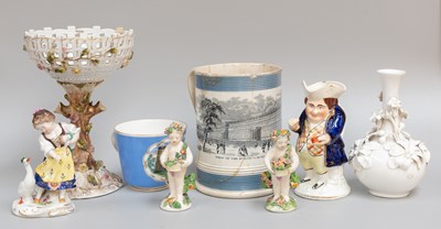 Lot 302 - 19Th Century Pratt Ware, including a mug for...