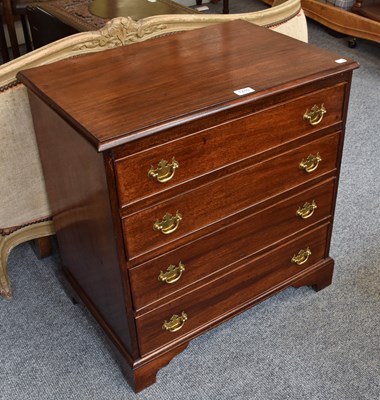 Lot 1240 - A George III Style Mahogany Chest of Small...
