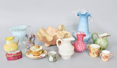 Lot 241 - A Small Group of Royal Worcester Blush Ivory...