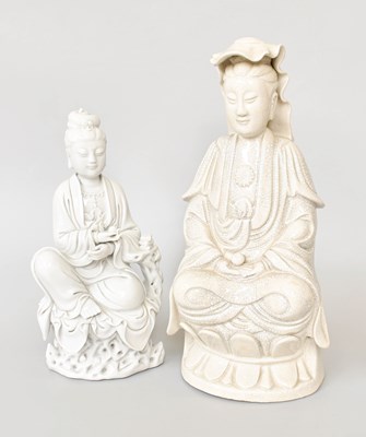 Lot 254 - A Chinese Blanc de Chine Porcelain Devotional...