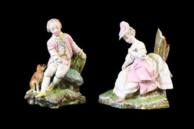 Lot 217 - A Höchst Porcelain Figure of a Shepherdess,...