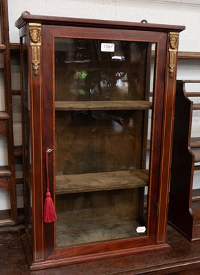 Lot 1281 - An Edwardian Inlaid Mahogany Wall Mounted...
