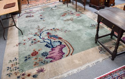 Lot 1116 - Walter Nichols Carpet, the pistachio green...