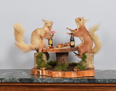 Lot 1126 - Anthropomorphic Taxidermy: A Pair of Card...