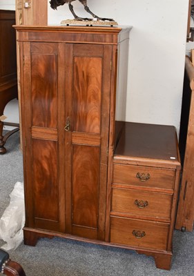 Lot 1163 - A Reproduction Mahogany Hall Cupboard, with...