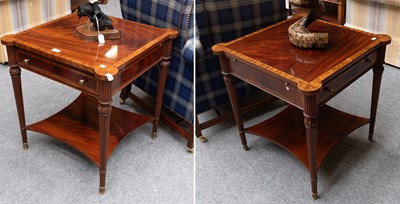 Lot 1194 - A Pair of Reproduction Mahogany Regency Style...
