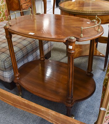 Lot 1217 - An Oak Two Tier Dinner Wagon, with fluted...