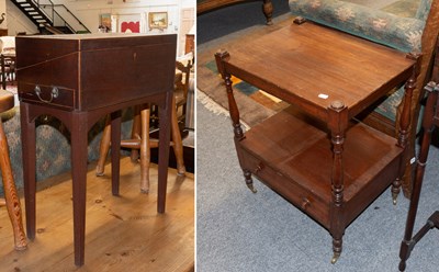 Lot 1224 - A Victorian Mahogany Two Tier Whatnot,...