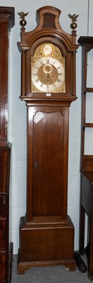 Lot 1392 - An Oak Eight Day Longcase Clock, 12" arch...