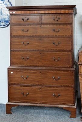Lot 1275 - A 19th Century Inlaid Mahogany Secretaire...
