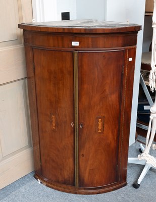 Lot 1288 - A 19th Century Inlaid Mahogany Bow-Fronted...