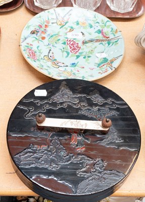 Lot 330 - A Cantonese Porcelain Dish, 19th century,...