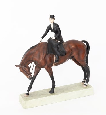 Lot 402 - Royal Worcester "At the Meet", model No. 3114...