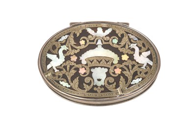 Lot 2021 - A Queen Anne Silver-Mounted Tortoiseshell Snuff-Box