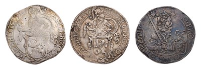 Lot 256 - Netherlands, 3x 17th Century Daalder Coins, or...