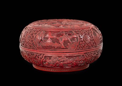 Lot 69 - A Chinese Cinnabar Lacquer Box and Cover,...