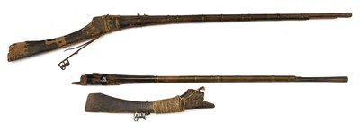 Lot 350 - Two 19th Century Arab Matchlock Jezails (Long...