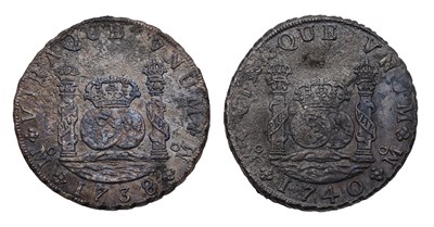 Lot 262 - 2x Spanish Empire, Mexico, 8 Reales Coins,...