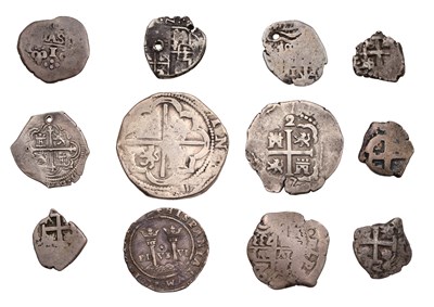 Lot 261 - Assorted Spanish Empire Cob Coins; 12 coins in...