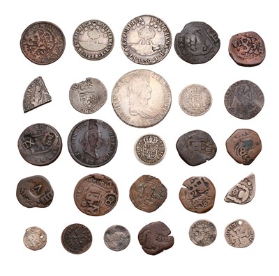 Lot 264 - Spanish Empire, Assorted Coins, 26 coins in...