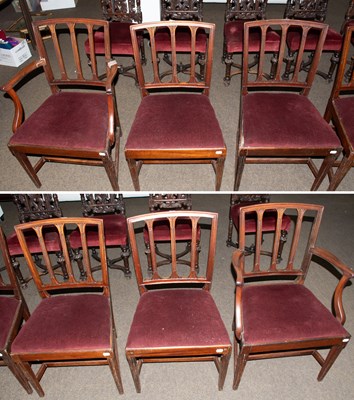 Lot 1310 - A Set of Six 19th Century Mahogany Dining...