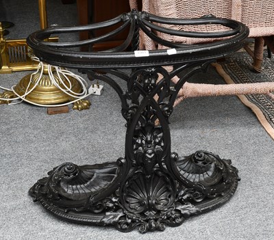 Lot 1186 - A Modern Painted Cast Metal Stick Stand, in...