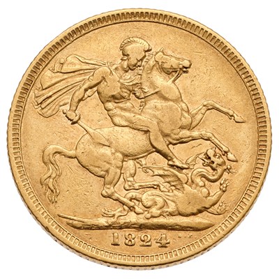 Lot 287 - George IV, Sovereign 1824, (Marsh 8, S.3800),...
