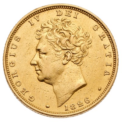 Lot 289 - George IV, Sovereign 1826, (Marsh 11, S.3801),...